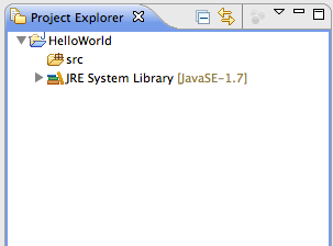 图片二 Project Explorer视图 图片二 Project Explorer视图